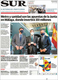 Portada de Diario el Sur (España)