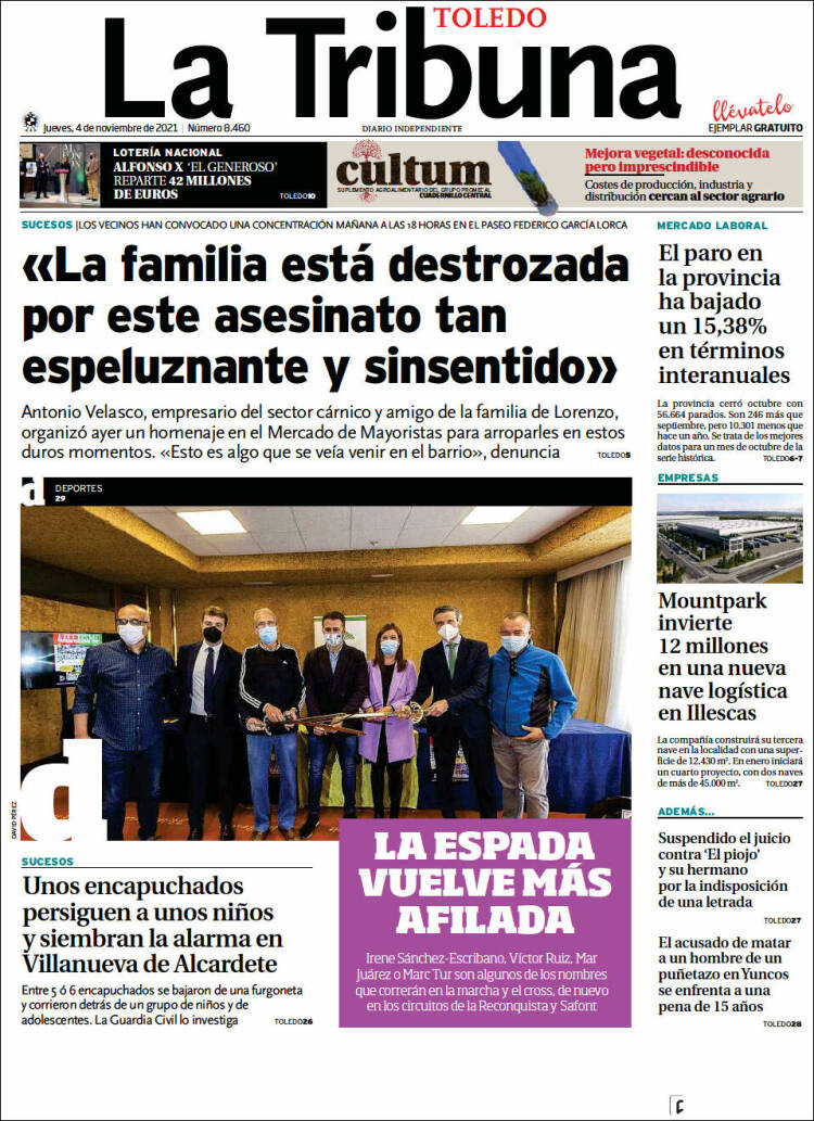 Portada de La Tribuna de Toledo (España)