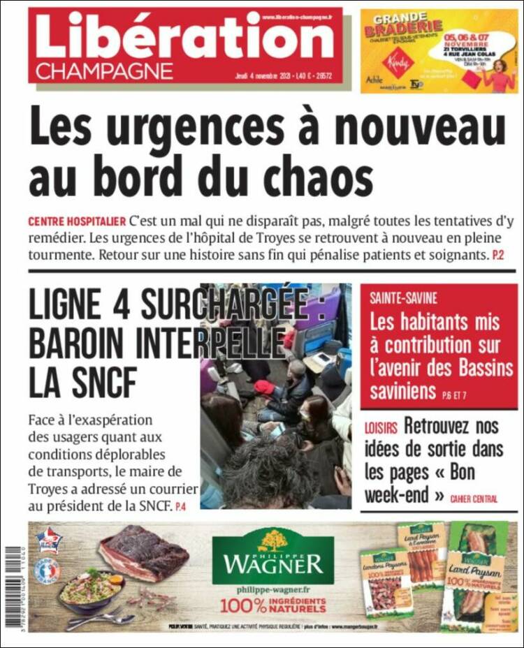 Portada de Libération Champagne (Francia)