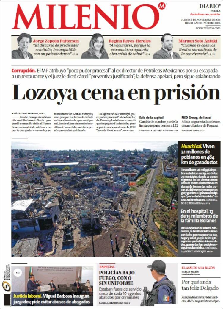 Portada de Milenio de Puebla (M&eacute;xico)