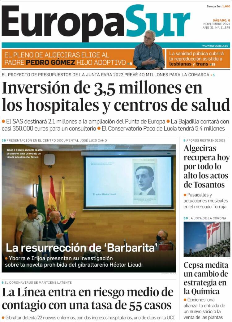 Portada de Europa Sur (España)