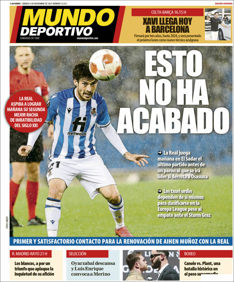 Portada de Mundo Deportivo Gipuzkoa (España)