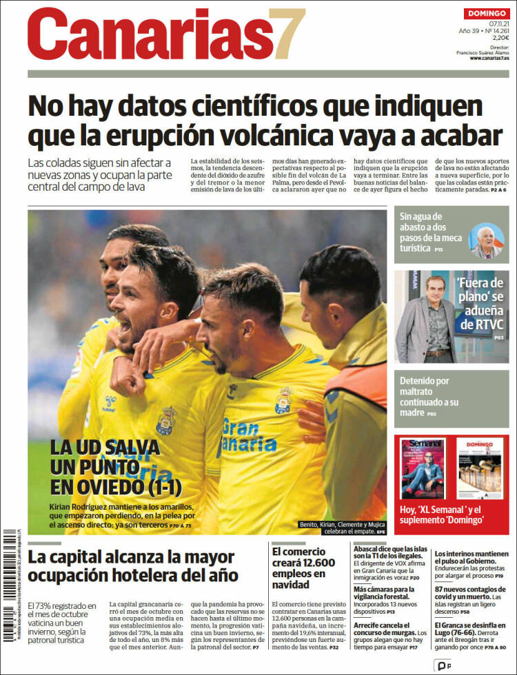 Portada de Canarias 7 (Espa&ntilde;a)