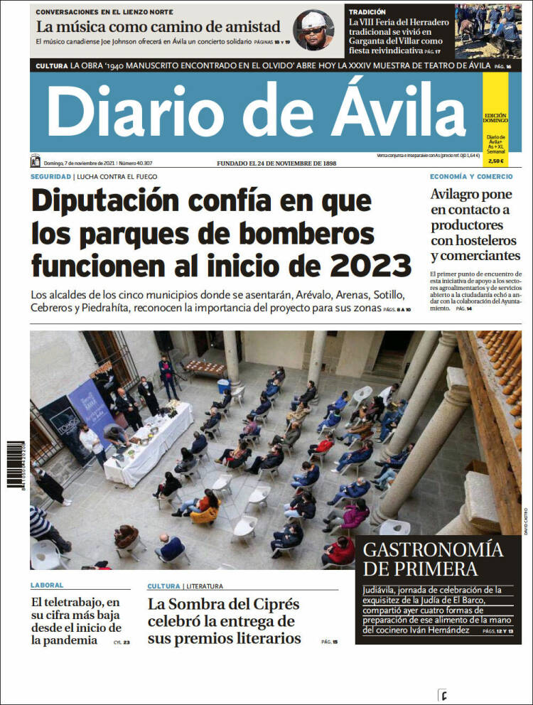 Portada de Diario de Ávila (Espa&ntilde;a)