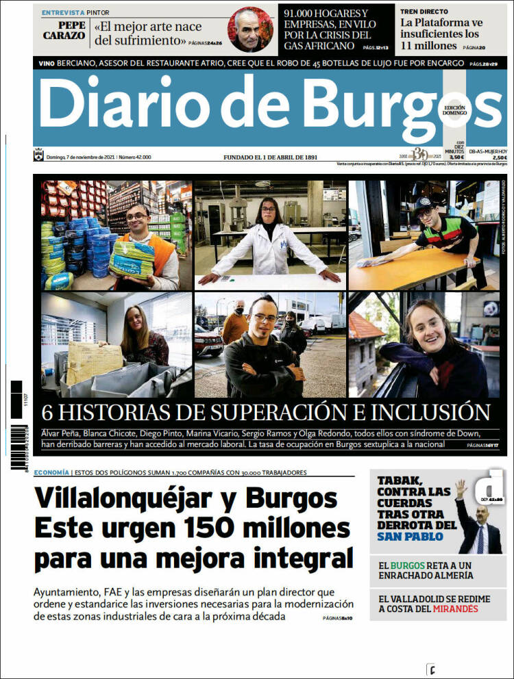 Portada de Diario de Burgos (Espa&ntilde;a)
