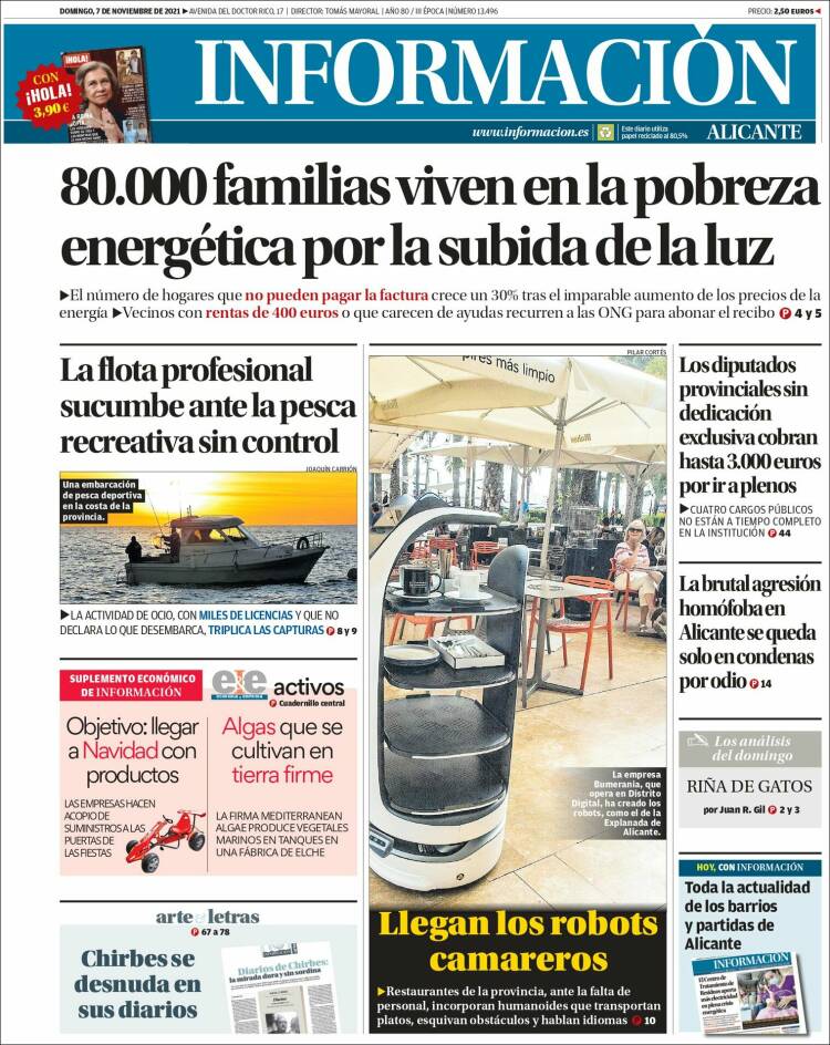 Portada de Diario Información (España)