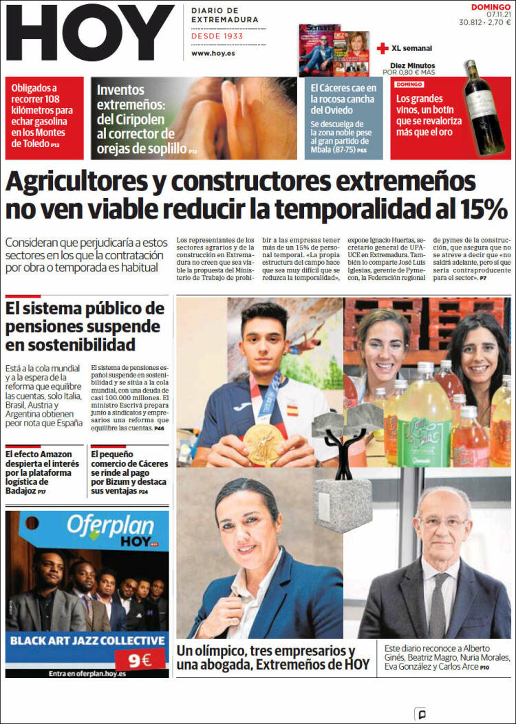 Portada de Hoy - Badajoz (Espa&ntilde;a)