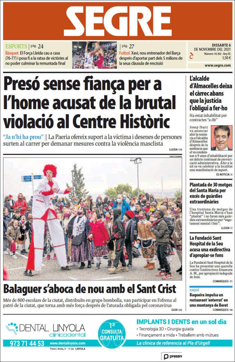 Portada de Segre (Espa&ntilde;a)
