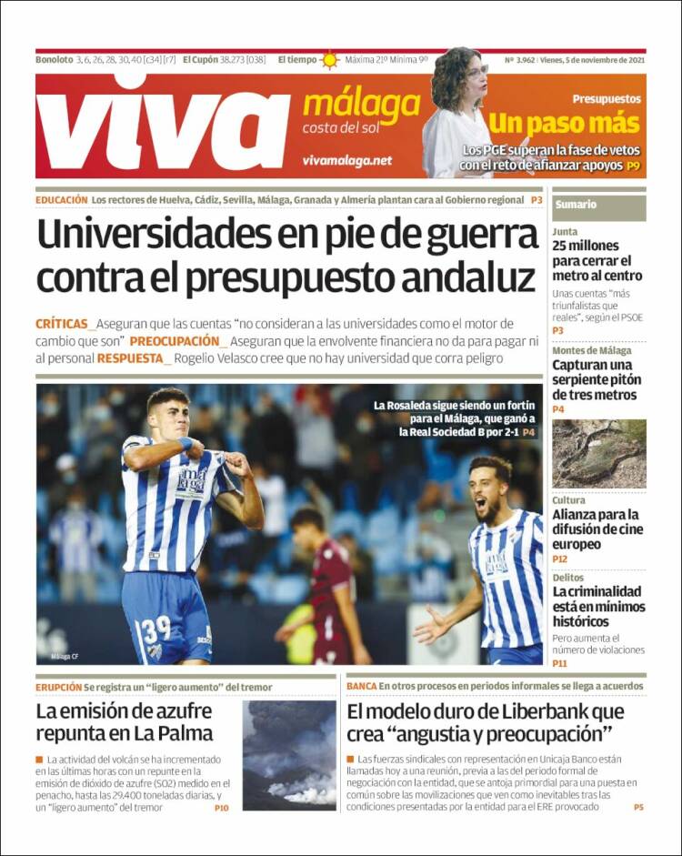 Portada de Viva Málaga (España)