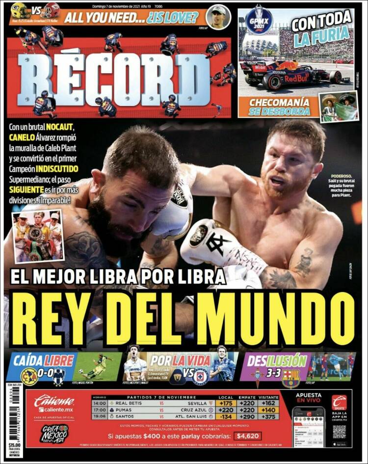 Portada de Record (México)