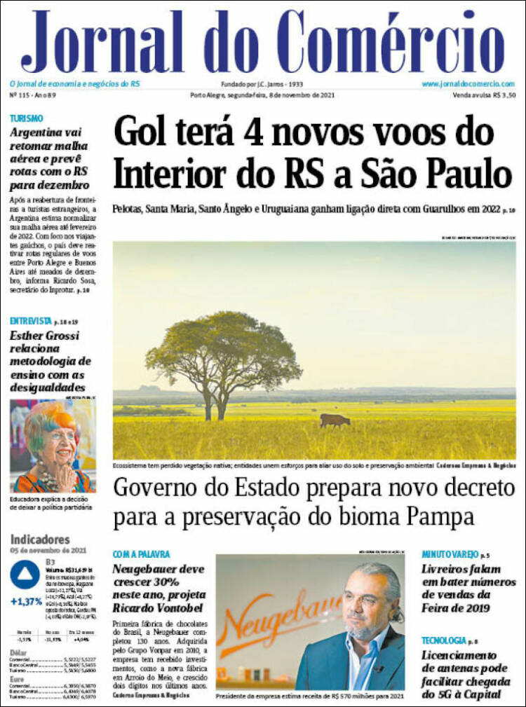 Portada de Jornal do Comércio (Brasil)