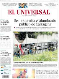 Portada de El Universal (Colombia)