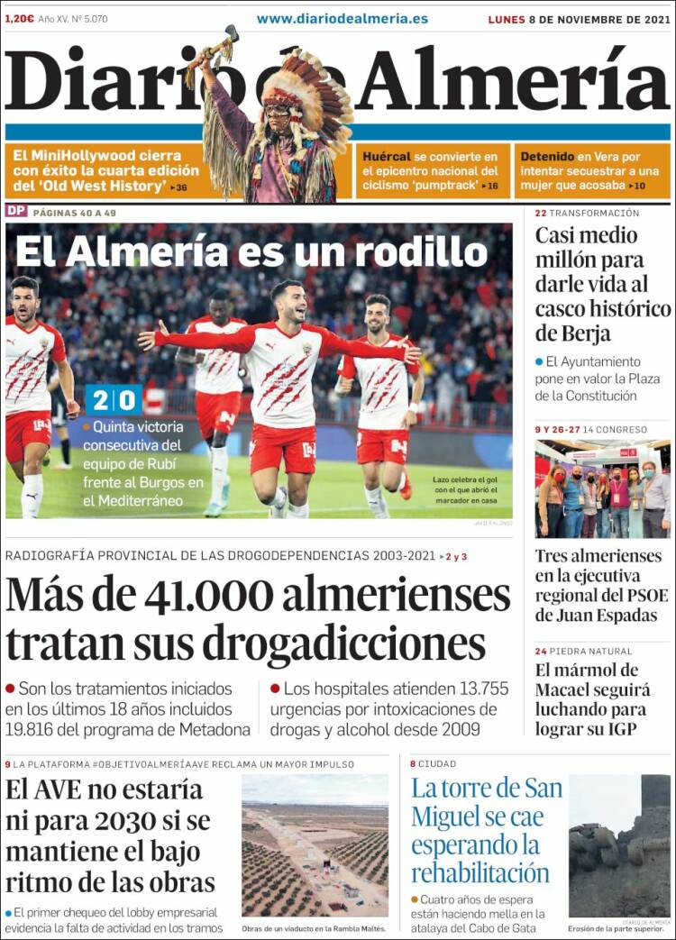 Portada de Diario de Almería (Espa&ntilde;a)