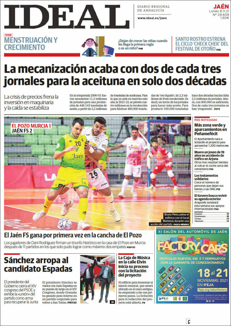 Portada de El Ideal de Jaén (Espa&ntilde;a)