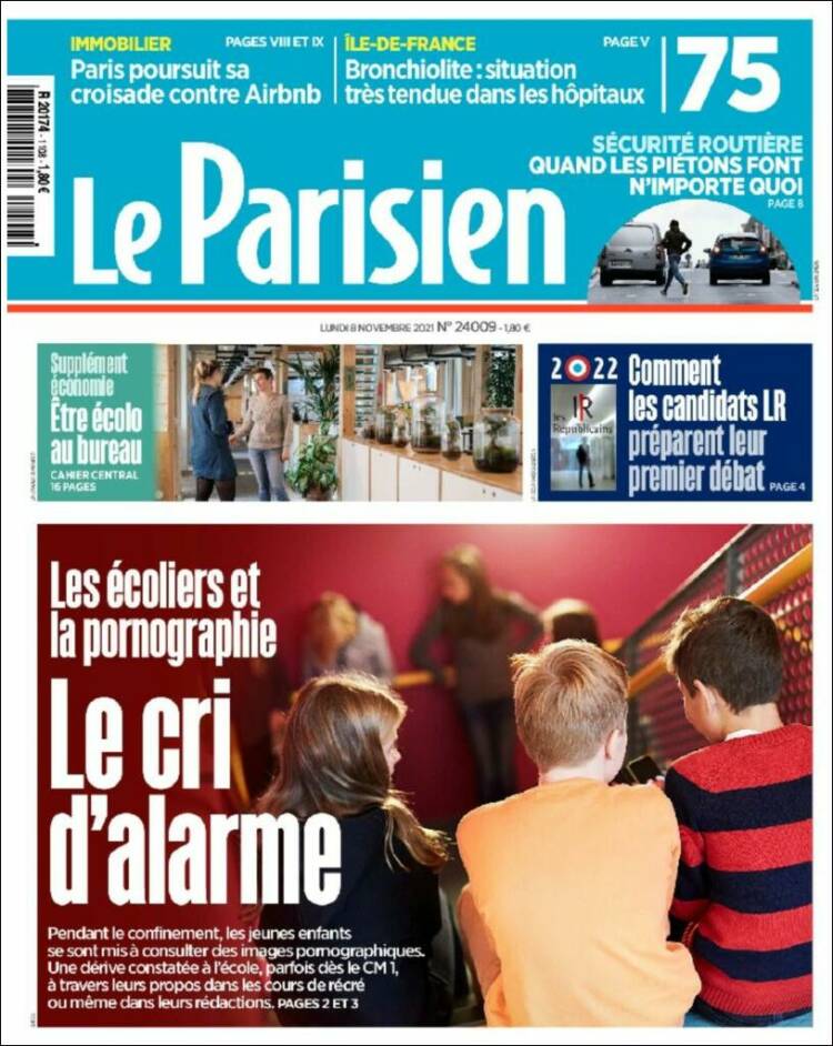 Portada de Le Parisien (Francia)