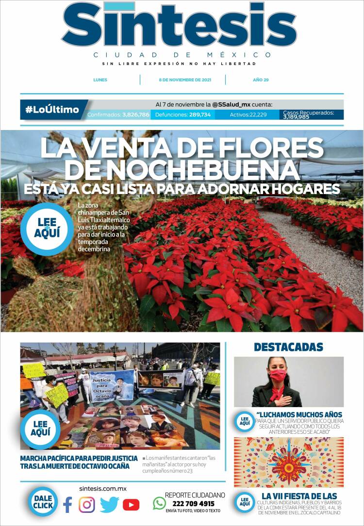 Portada de Síntesis Nacional (M&eacute;xico)