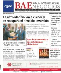 Portada de Buenos Aires Económico (Argentina)