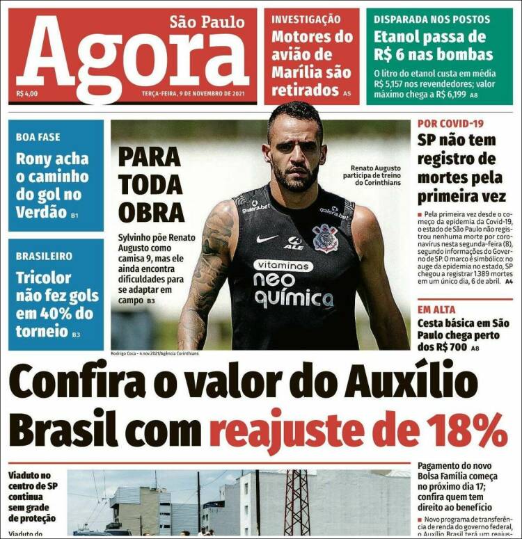 Portada de Jornal Agora (Brasil)