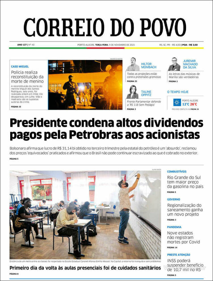 Portada de Correio Do Povo (Brasil)