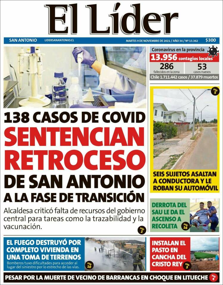 Portada de Lider de San Antonio (Chile)