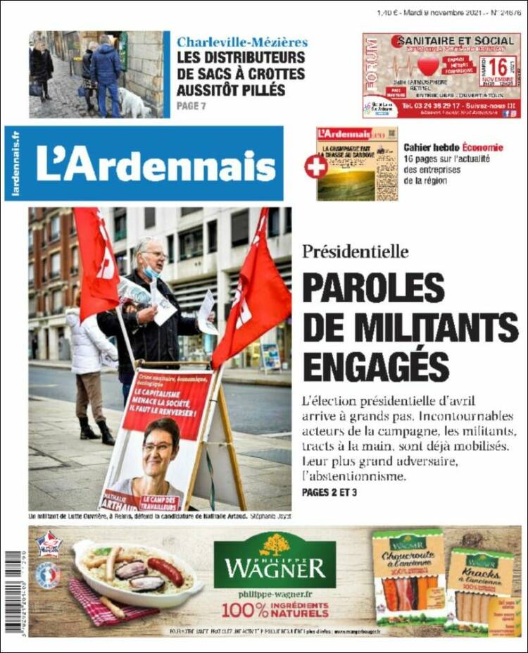 Portada de L'Ardenais (Francia)