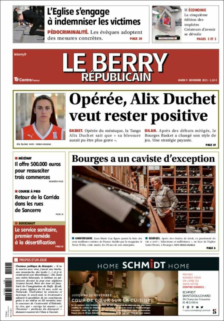 Portada de Berry Republicain (Francia)