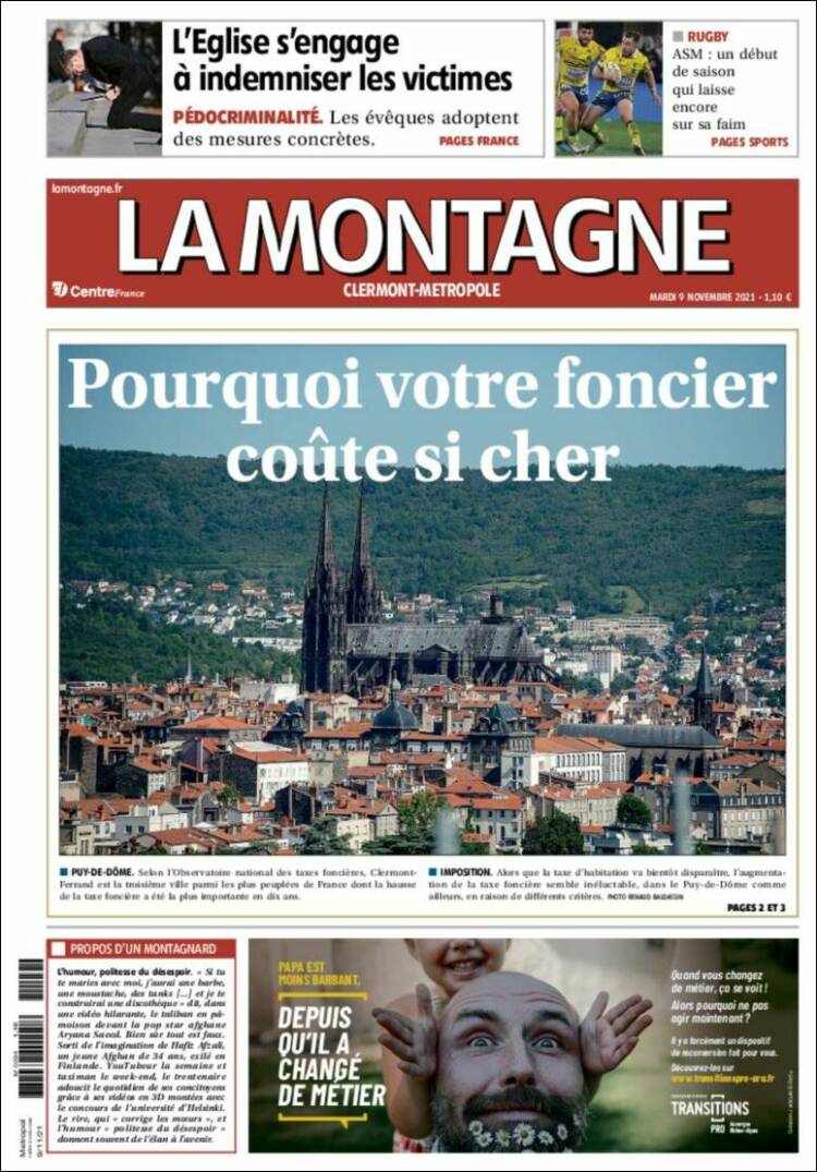 Portada de La Montagne (Francia)