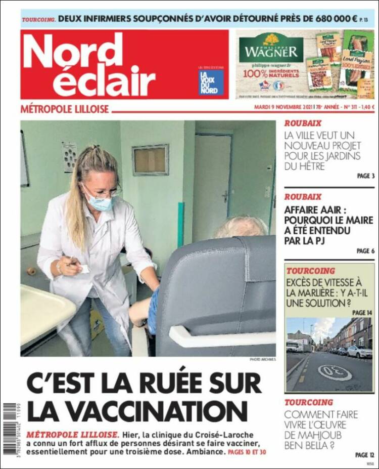 Portada de Nord Éclair (Francia)