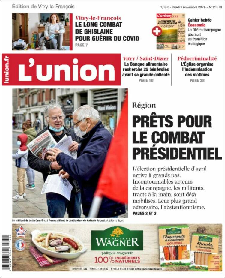 Portada de L'Union (Francia)