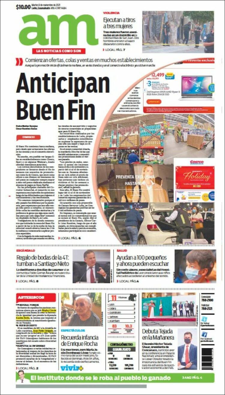 Portada de Al Día A.M. (México)