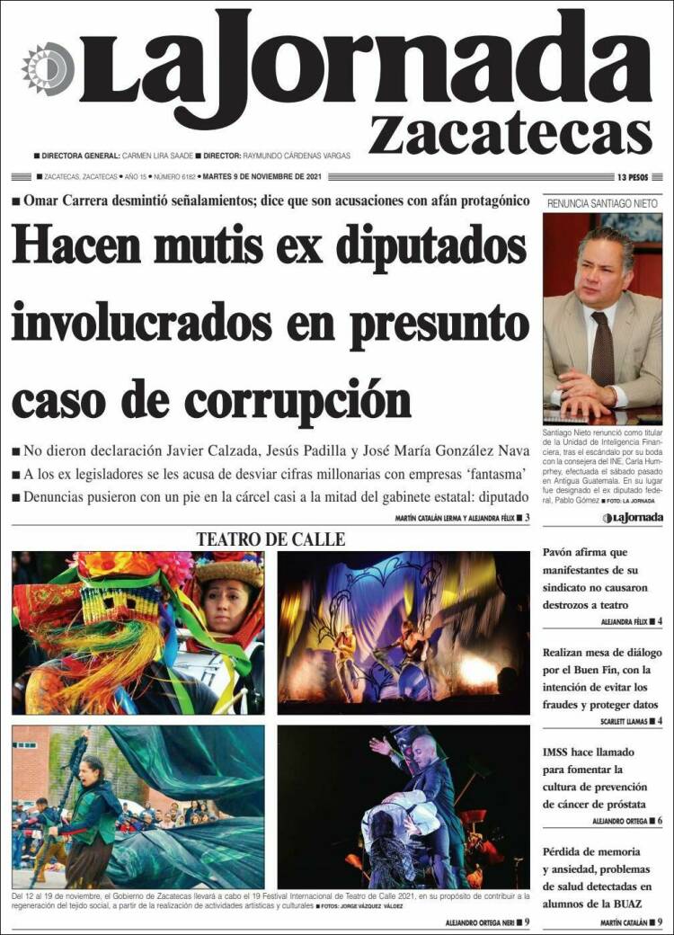 Portada de Jornada de Zacatecas (México)