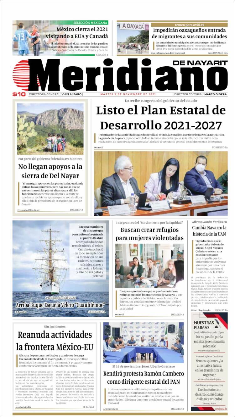 Portada de Meridiano (México)