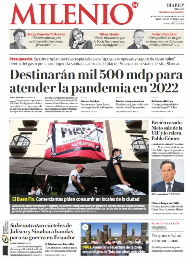 Portada de Milenio de Hidalgo (México)