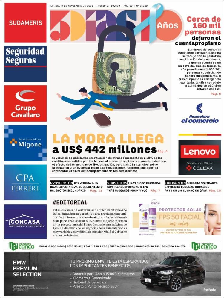 Portada de 5 Días (Paraguay)