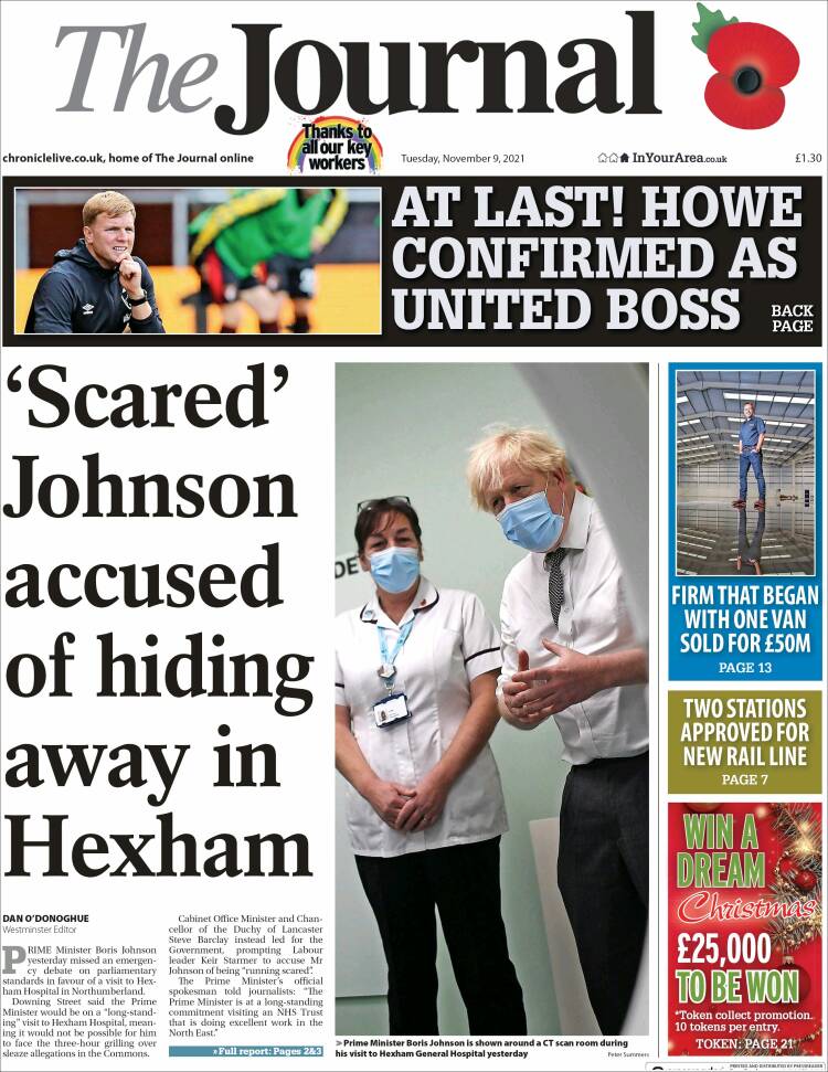 Portada de The Journal (Reino Unido)