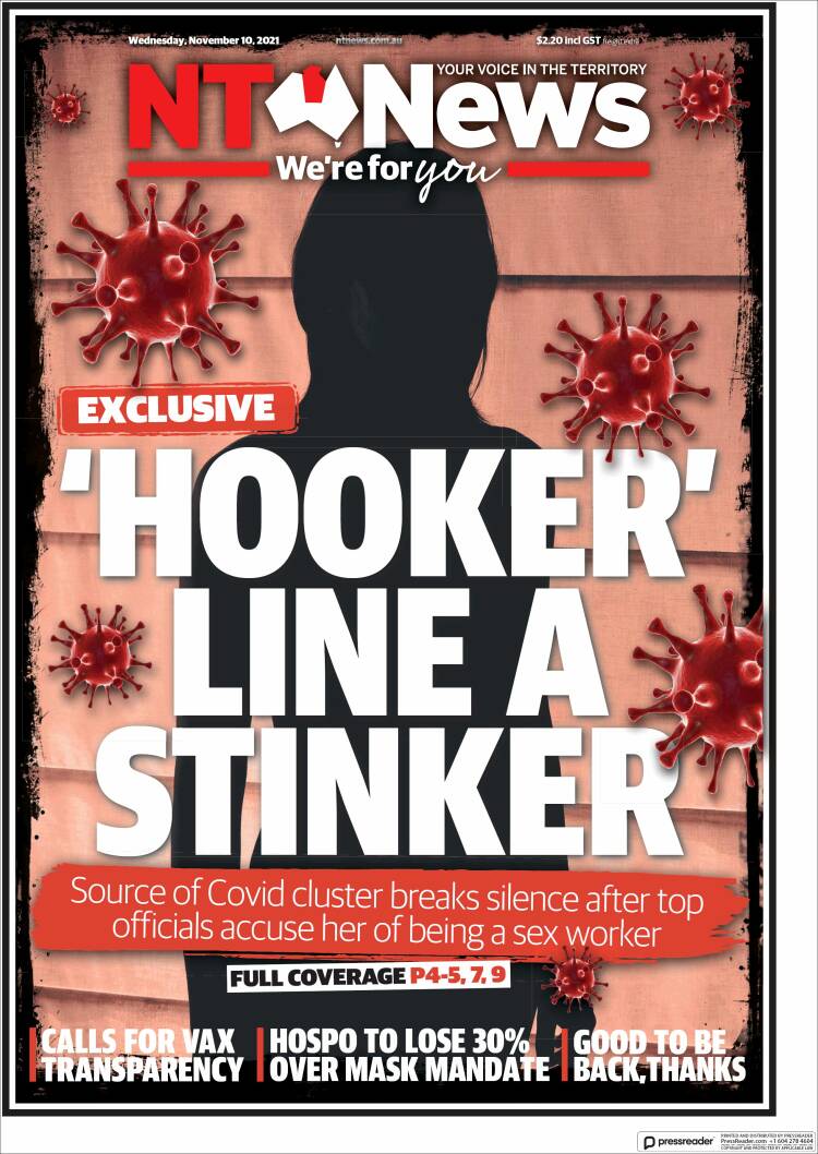 Portada de Northern Territory News (Australia)