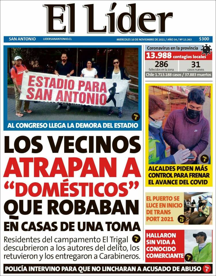 Portada de Lider de San Antonio (Chile)