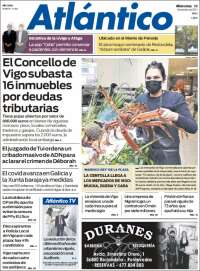 Portada de Atlántico Diario (España)