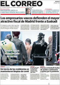 Portada de El Correo (España)