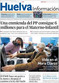 Portada de Huelva Información (España)