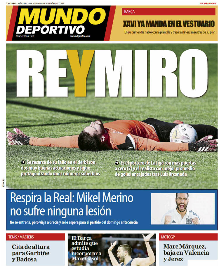 Portada de Mundo Deportivo Gipuzkoa (España)