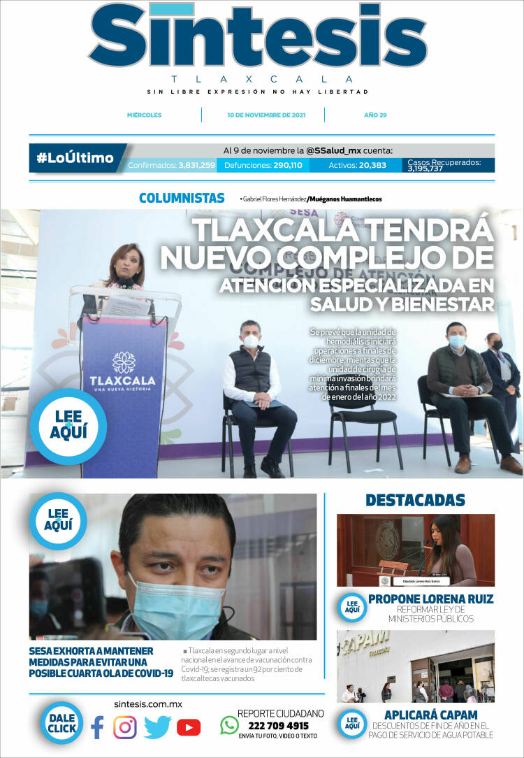 Portada de Síntesis de Tlaxcala (M&eacute;xico)