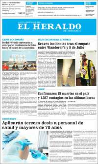 Portada de El Heraldo de Concordia (Argentina)