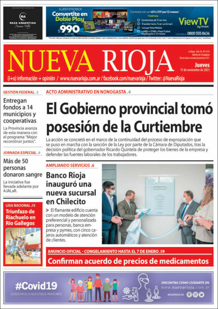 Portada de Nueva Rioja (Argentina)