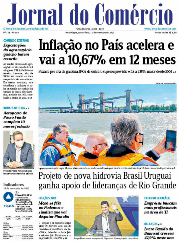 Portada de Jornal do Comércio (Brasil)