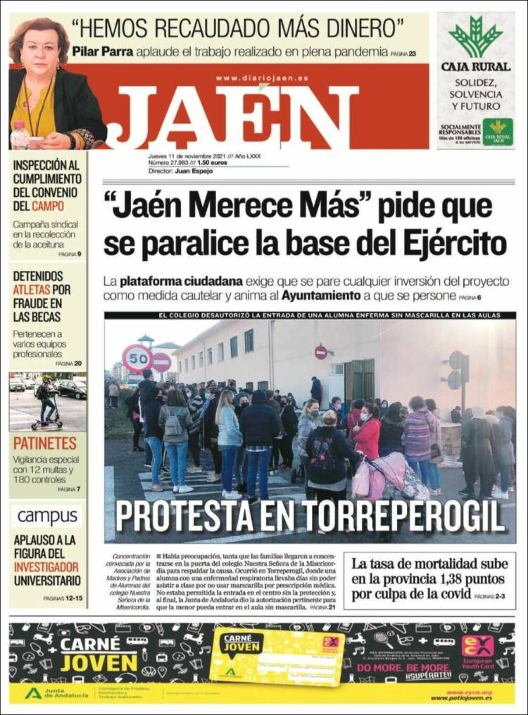 Portada de Diario Jaén (España)