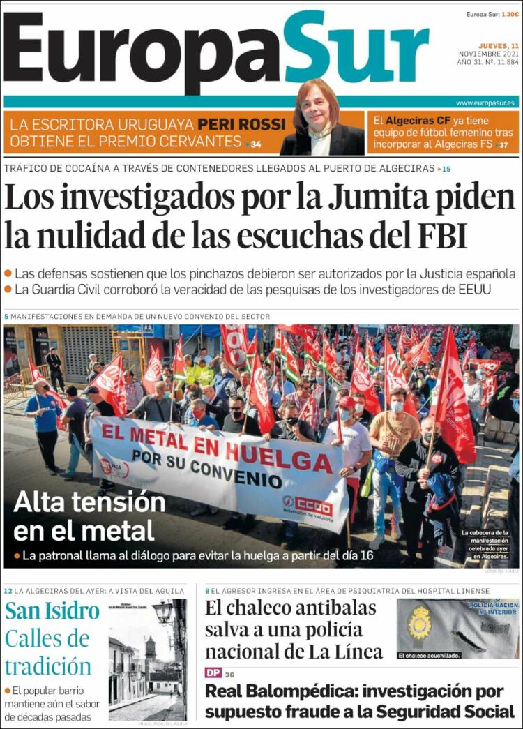 Portada de Europa Sur (España)