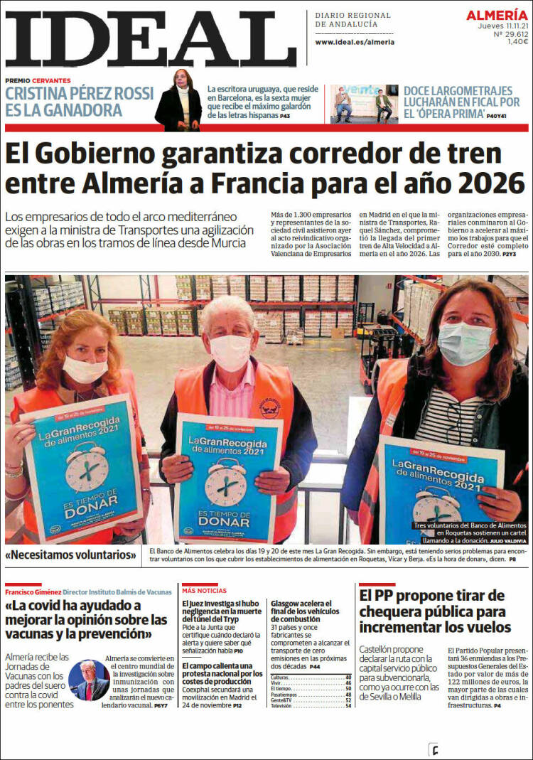 Portada de Ideal Almeria (España)