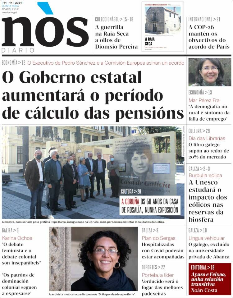 Portada de Nòs Diario (España)