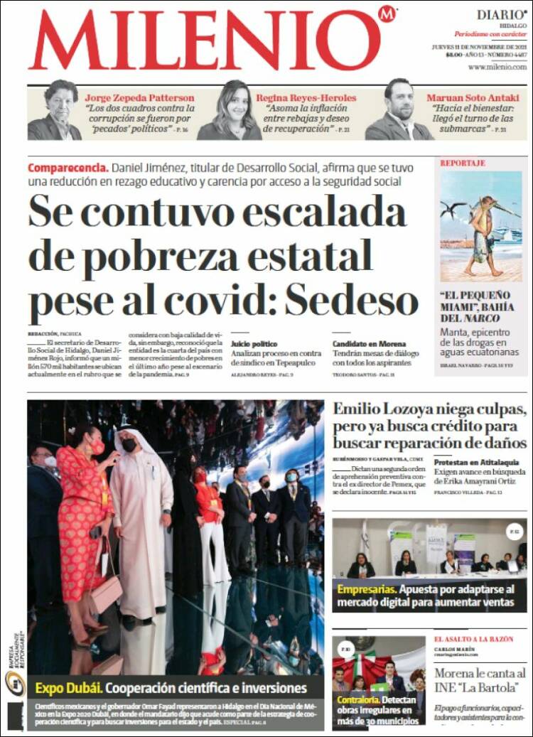 Portada de Milenio de Hidalgo (M&eacute;xico)